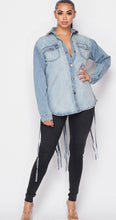 Load image into Gallery viewer, Tassel Denim Top