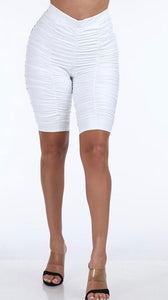 Ruched Biker Shorts